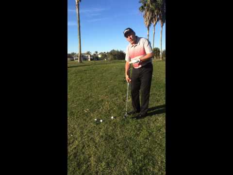 Golf Video Lesson:  Chip Shots Off a Downhill Lie Made Easy