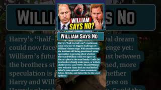 ROYAL CRISIS: Prince William REJECTS Harry’s Return as Royal Hopes COLLAPSE!