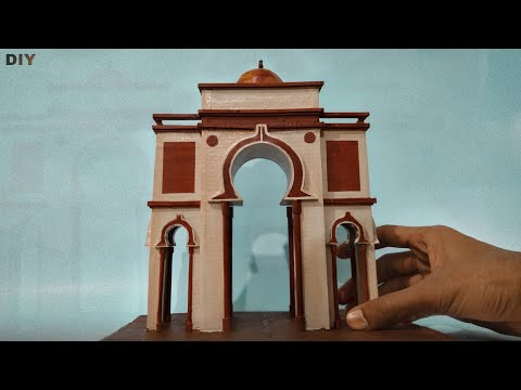 Making SABHYATA DWAR with paper & cardboard