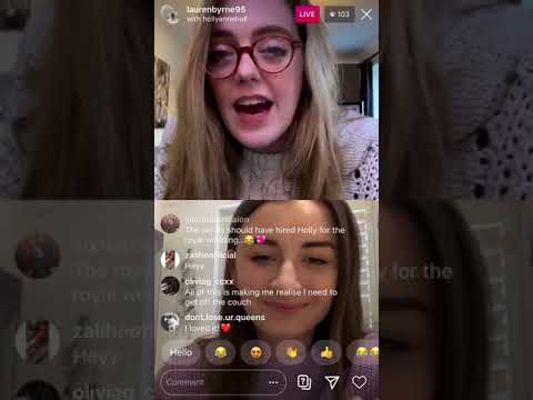 Lauren Byrne’s Instagram Live 03/04/20
