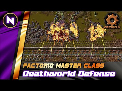 Deathworld Base DEFENSE & ATTACK from Early to End Game | Factorio Tutorial/Guide/How-to