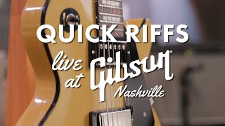 Video thumbnail for Quick Riffs: The New Gibson Les Paul Standard 50s Mahogany Top! by Cream City Music