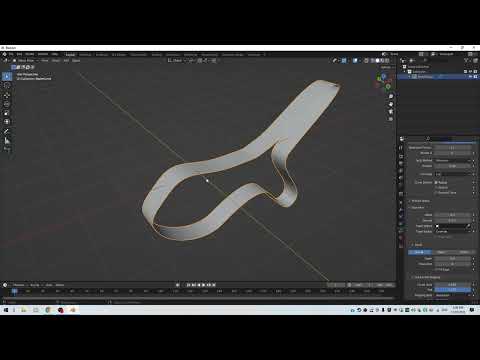 BLENDER: Closing An Extruded Curve And Making It Visible Edge-On