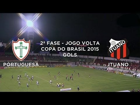 Gols - Portuguesa-SP 1 x 2 Ituano-SP - Copa do Brasil - 28/04/2015