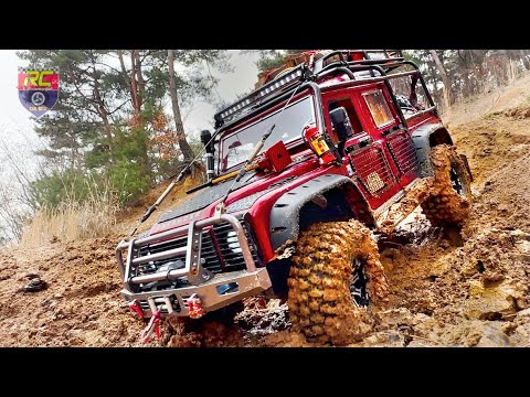 1/10 Scale RC car | TRAXXAS TRX-4 | DEFENDER PICKUP | Off-road & valley driving #8