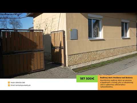 Rodinný domo Moldava nad Bodvou4you Reality