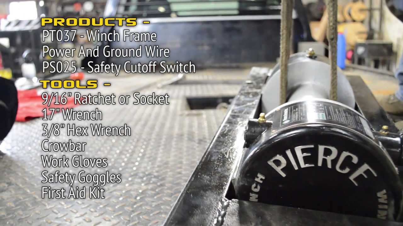 12,500 lbs. 8" Drum Industrial Electric Winch