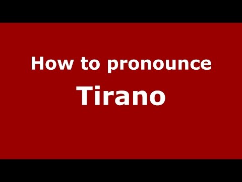 How to pronounce Tirano (Colombian Spanish/Colombia)  - PronounceNames.com