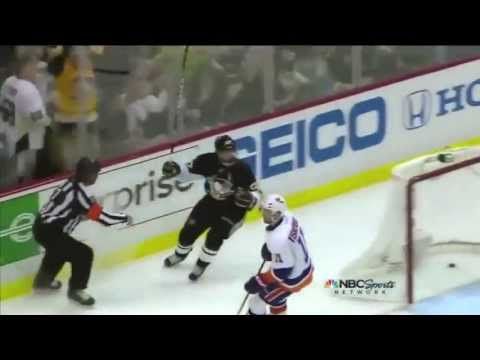 Crosby "Statue" Goal with Mike Lange goal call (2013 Playoffs)