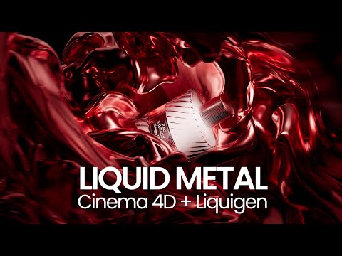 Liquid Metal Simulations with Cinema 4D and Liquigen