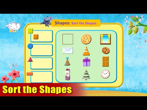 K1 - Module 6 - Exercise 3 Sort the Shapes | Appu Series | Kindergarten Math Learning