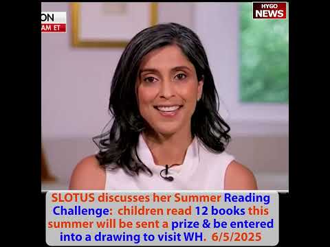 Second Lady Usha Vance Launches Summer Reading Challenge: Kids Read 12 Books = Prize + WH Visit Drawing; Boston Mayor Michelle Wu Compares ICE to NSC-131 Neo-Nazis on Masks; April Trade Deficit Cut in HALF to $61.6B, Boosts Atlanta Fed GDP Now to 4.64%; HUD Sec Turner on Work Requirements