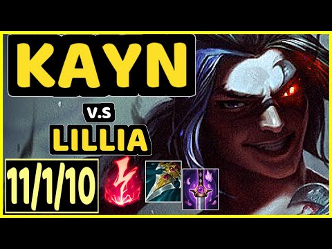 KAYN vs LILLIA - 11/1/10 KDA JUNGLE GAMEPLAY - EUW Ranked MASTER