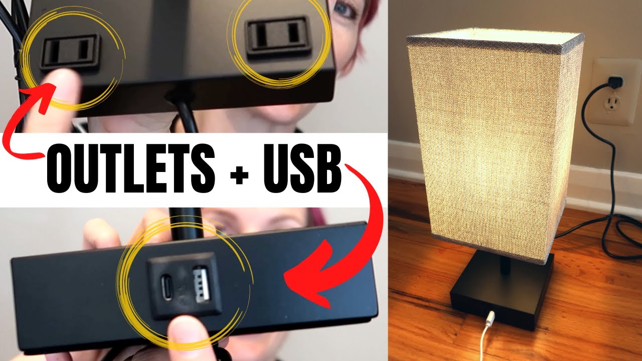 Touch control dimmable LED desk lamp with USB powers 4 devices!