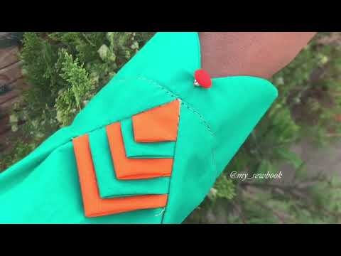 FD -98 Beautiful triangles sleeves design tutorial | @my_sewbook
