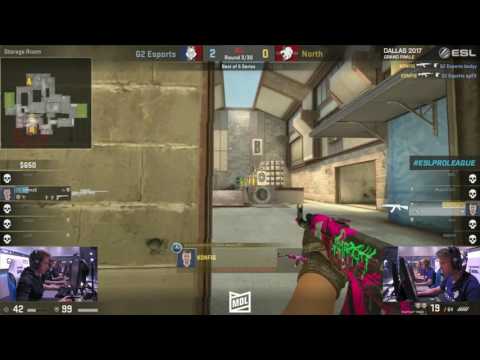 k0nfig 1v3 clutch vs G2 [ ESL Pro League Finals ]