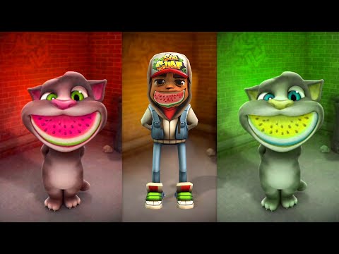 Repeat After Talking Tom Challenge - Talking Tom and Subway Surfers