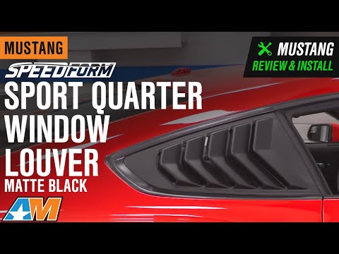 2015-2019 Mustang SpeedForm Sport Quarter Window Louver - Matte Black Review & Install