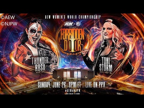 Toni Storm vs Thunder Rosa Full Match| AEW Women's Championship| Forbidden Door 2022|