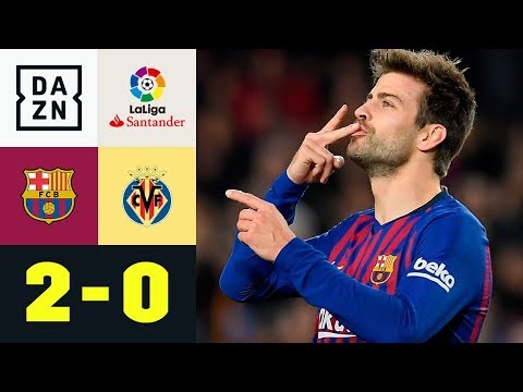 Gerard Pique bringt Barca auf die Siegerstraße: FC Barcelona - Villarreal 2:0 | LaLiga | Highlights