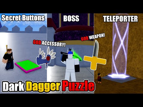 🎲 How To Get DARK DAGGER & VALKYRIE HELM AND TELEPORTER & INDRA SECRET PUZZLE IN BLOX FRUITS!