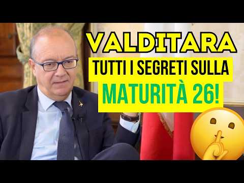 Maturità 2026, Valditara la spiega a Skuola.net