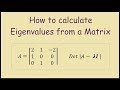 How To Find The Eigenvalues Of A 3x3 Matrix