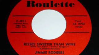 Jimmy Rodgers "Kisses Sweeter Than Wine" 45rpm