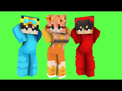 APHMAU FRIENDS DARLING OHAYO NICO, CASH AND MIA - MINECRAFT ANIMATION #shorts