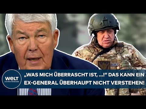 JEWGENI PRIGOSCHIN: "Was mich überrascht ist, ..." Das kann ein Ex-General überhaupt nicht verstehen
