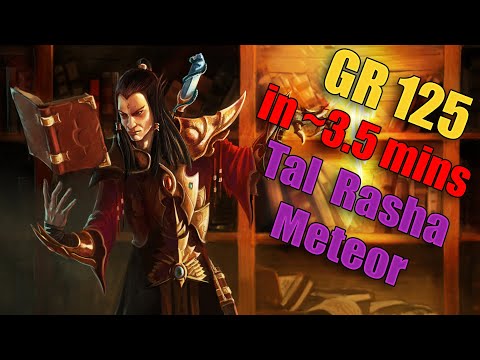 Diablo 3 Season 27 - Tal Rasha Meteor Wizard ~3.5 min GR125+ "Speeds"