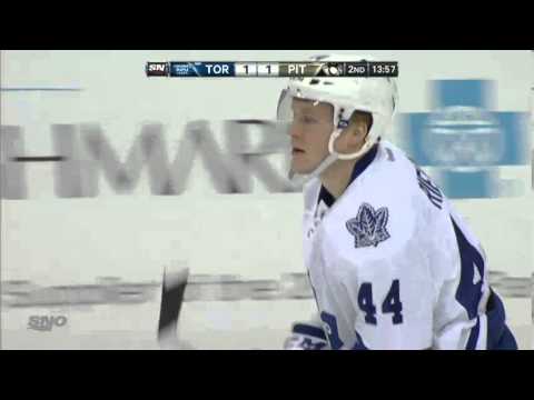 Morgan Rielly's First NHL Goal - Maple Leafs at Penguins - 12/16/2013