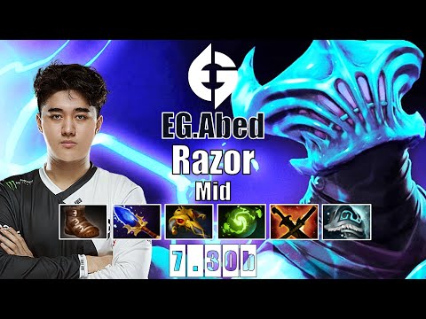Razor Mid | EG.Abed | WHO CAN BEAT ABED IN MID LANE? | 7.30b Gameplay Highlights