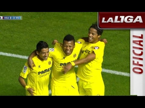 Gol de Uche (0-3) en el Osasuna - Villarreal CF - HD