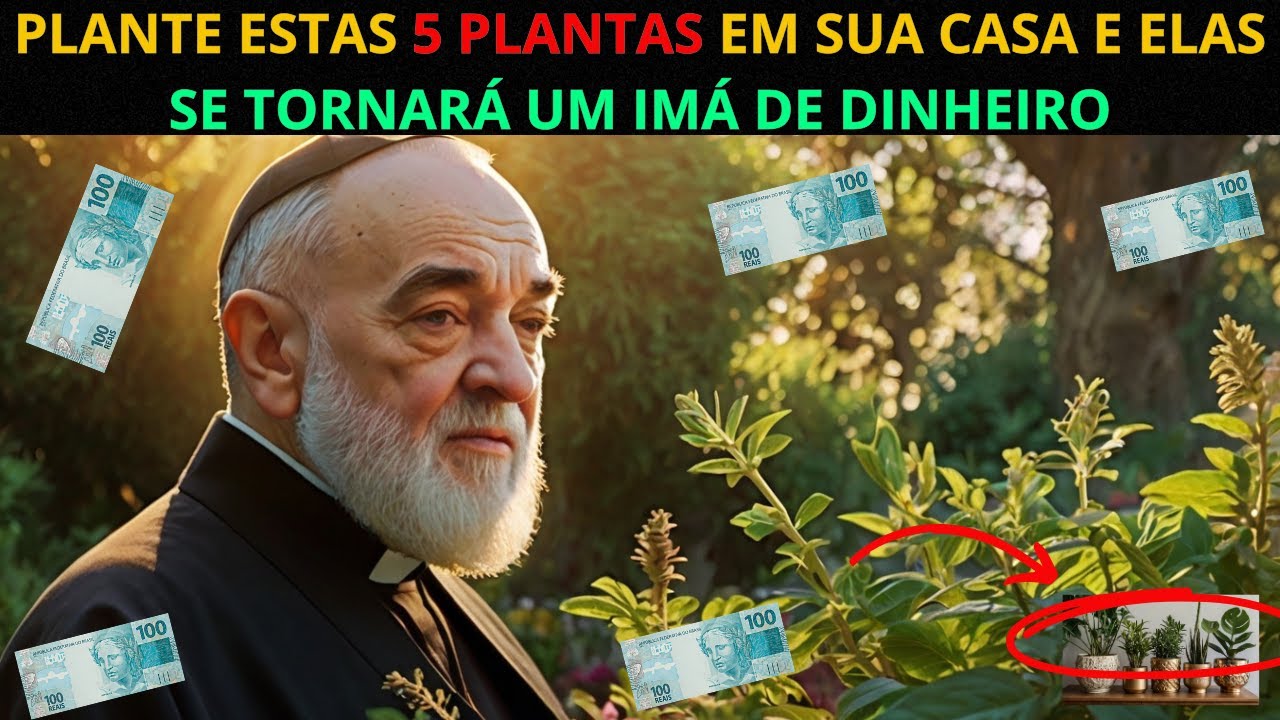 PADRE PIO: PLANTE ESTAS 5 PLANTAS EM SUA CASA AGORA E ATRAIA RIQUEZA, PROSPERIDADE E ABUNDÂNCIA..