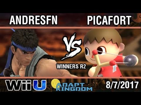 [Adapt Kingdom] AndresFn (Ryu) vs Picafort (Aldeano, Bayonetta) SSB4 Winners R2