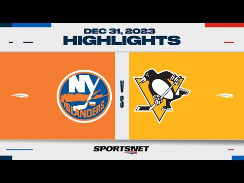 NHL Highlights | Islanders vs. Penguins - December 31, 2023