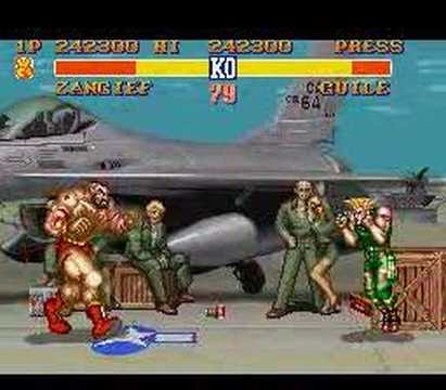 Zangief vs Guile - Street Fighter II - SNES