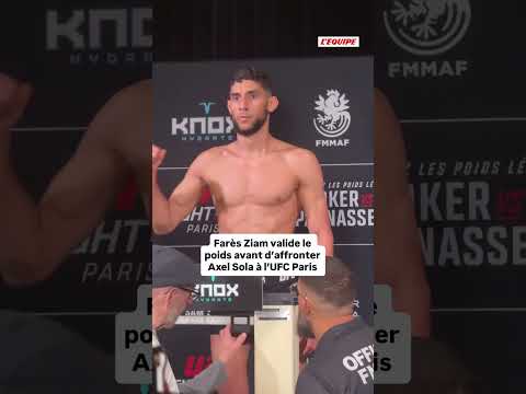 🇩🇿 Le Lyonnais Farès Ziam a validé le poids à 70,3 kg ce vendredi matin avant l'UFC Paris #mma #ufc