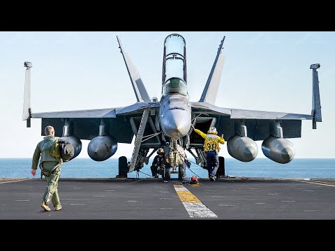 Life of a U.S. Navy Pilot Aboard an Aircraft Carrier in the Middle of the Ocean