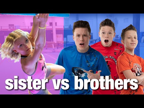 Can a SISTER Beat Her OLDER BROTHERS in 18 Challenges?