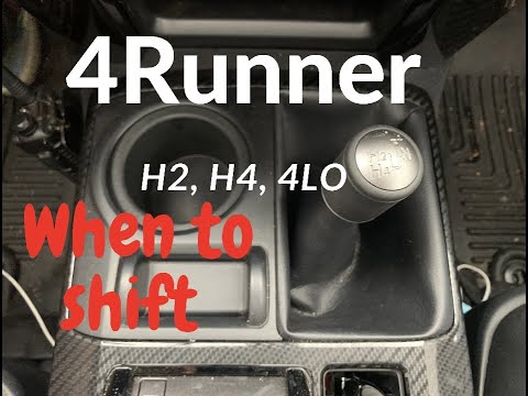Knowing HOW and WHEN to Shift/Engage to H2, H4, and 4LO 4x4 Toyota 4Runner TRD Off Road
