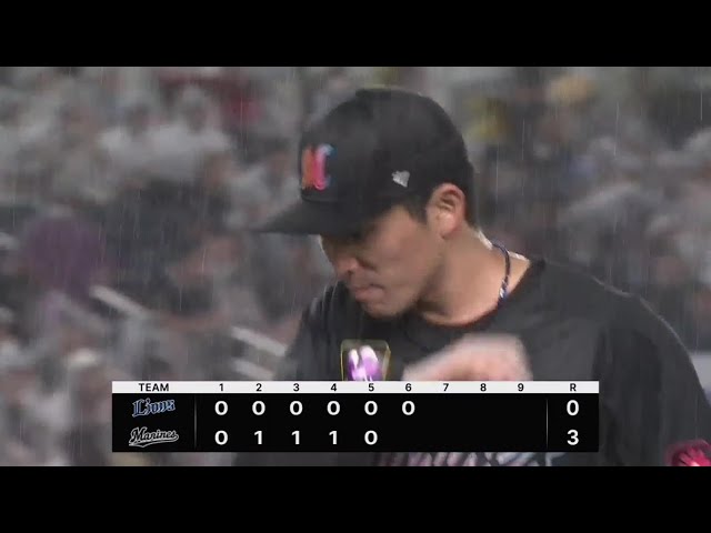 【6回表】最後はスライダーで三振!! マリーンズ・小島和哉 6回8奪三振無失点の好投!!  2023年8月13日 千葉ロッテマリーンズ 対 埼玉西武ライオンズ