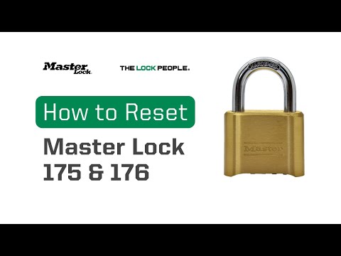 How to Reset Master Lock No. 175 and 176