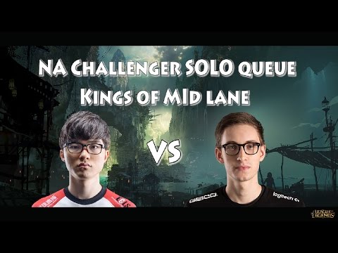 Bjergsen (Syndra) meets Faker (Ryze) - NA Solo Queue