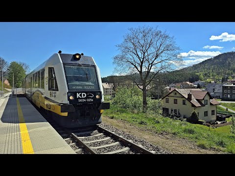 SA134-025 z KD Sprinter Charlotta do Głuszycy i Sprinter Bystrzyca do Kudowy w Jedlinie-Zdrój. +RP1