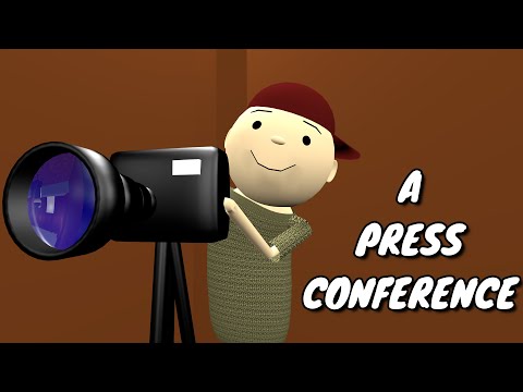 A PRESS CONFERENCE - THE COMIC KING