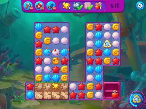 Fishdom Very Hard level 7709 no boosters フィッシュダム ベリーハード [Friend's]