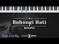 Bohongi Hati - Mahalini (KARAOKE PIANO - FEMALE LOWER KEY)
