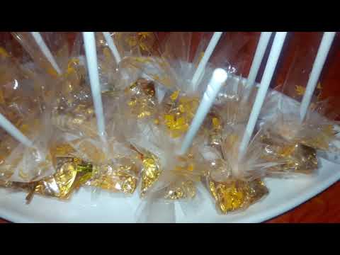 Homemade marble pop chocolate's